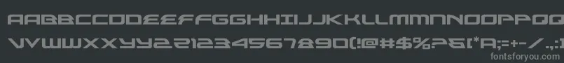 alexisv3 Font – Gray Fonts on Black Background