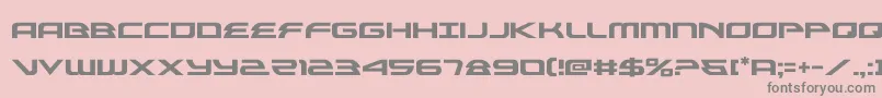 フォントalexisv3 – ピンクの背景に灰色の文字