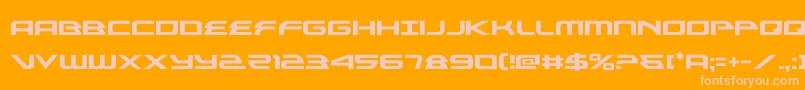 alexisv3 Font – Pink Fonts on Orange Background