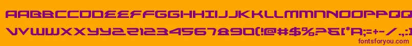 alexisv3 Font – Purple Fonts on Orange Background