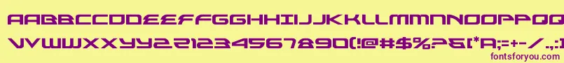 alexisv3 Font – Purple Fonts on Yellow Background
