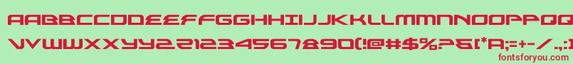 alexisv3 Font – Red Fonts on Green Background