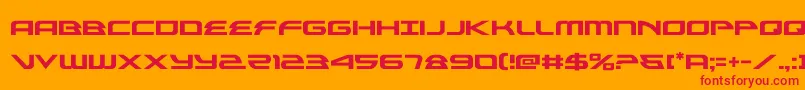 fuente alexisv3 – Fuentes Rojas Sobre Fondo Naranja