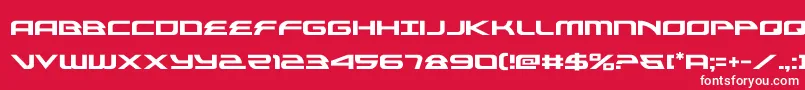 フォントalexisv3 – 赤い背景に白い文字