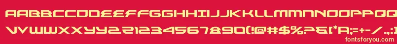 alexisv3 Font – Yellow Fonts on Red Background