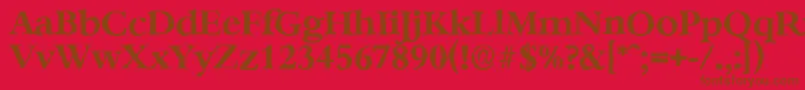 BernsteinantiqueBold Font – Brown Fonts on Red Background
