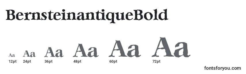 BernsteinantiqueBold-fontin koot