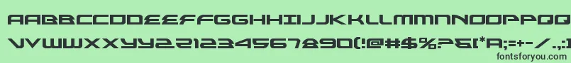 alexisv3 Font – Black Fonts on Green Background