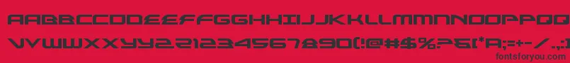 alexisv3 Font – Black Fonts on Red Background