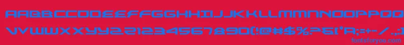 alexisv3 Font – Blue Fonts on Red Background