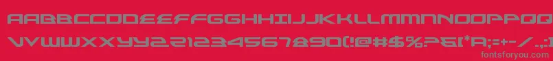 alexisv3 Font – Gray Fonts on Red Background