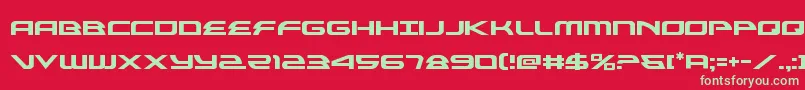 alexisv3 Font – Green Fonts on Red Background