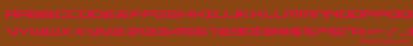 alexisv3 Font – Red Fonts on Brown Background