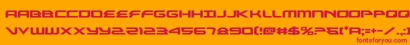 fuente alexisv3 – Fuentes Rojas Sobre Fondo Naranja