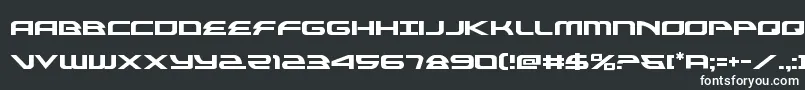 フォントalexisv3 – 黒い背景に白い文字