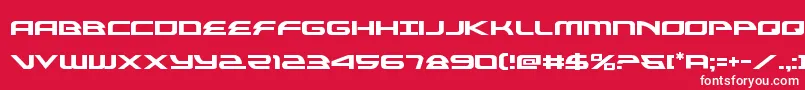 alexisv3 Font – White Fonts on Red Background