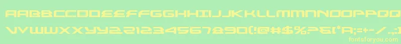alexisv3 Font – Yellow Fonts on Green Background