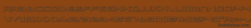alexisv33d Font – Black Fonts on Brown Background
