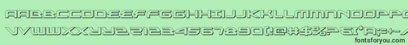 alexisv33d Font – Black Fonts on Green Background