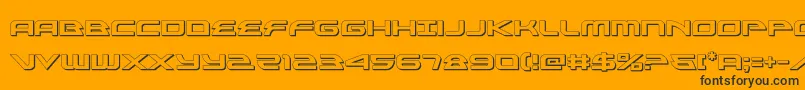 alexisv33d Font – Black Fonts on Orange Background