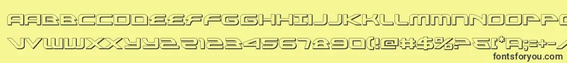 alexisv33d Font – Black Fonts on Yellow Background