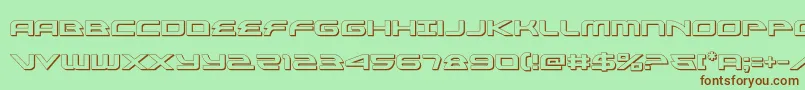 alexisv33d Font – Brown Fonts on Green Background