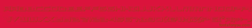 alexisv33d Font – Brown Fonts on Red Background