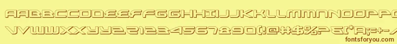 alexisv33d Font – Brown Fonts on Yellow Background