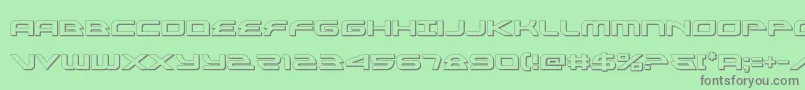 alexisv33d Font – Gray Fonts on Green Background