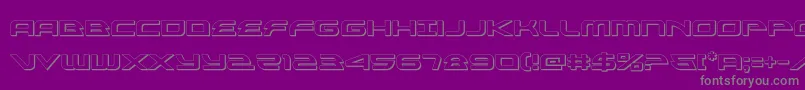 alexisv33d Font – Gray Fonts on Purple Background