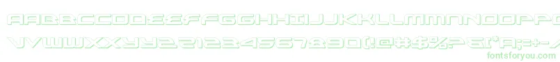 alexisv33d-Schriftart – Grüne Schriften auf weißem Hintergrund