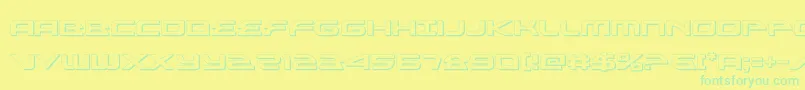 alexisv33d Font – Green Fonts on Yellow Background