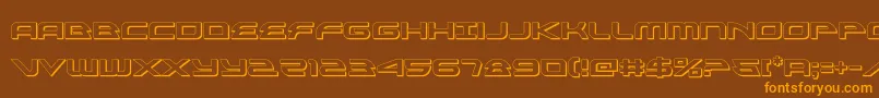 alexisv33d Font – Orange Fonts on Brown Background