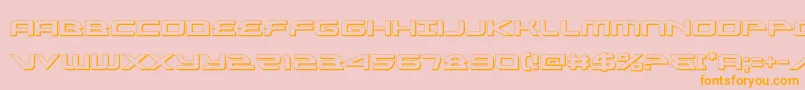 alexisv33d Font – Orange Fonts on Pink Background