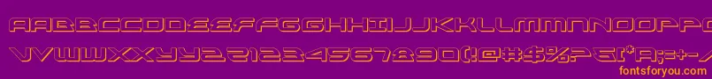 alexisv33d Font – Orange Fonts on Purple Background