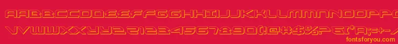 More about alexisv33d Font alexisv33d Font – Orange Fonts on Red Background