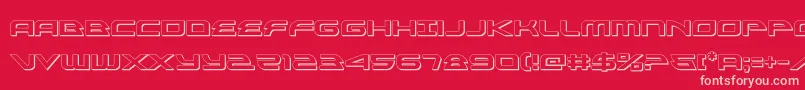 alexisv33d Font – Pink Fonts on Red Background