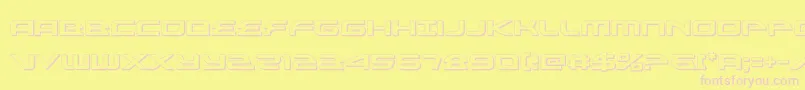 alexisv33d Font – Pink Fonts on Yellow Background