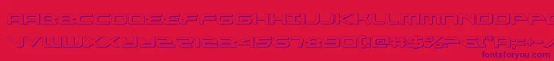 alexisv33d Font – Purple Fonts on Red Background