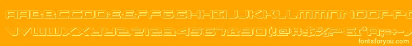alexisv33d Font – Yellow Fonts on Orange Background