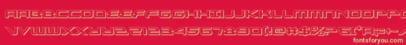 alexisv33d Font – Yellow Fonts on Red Background