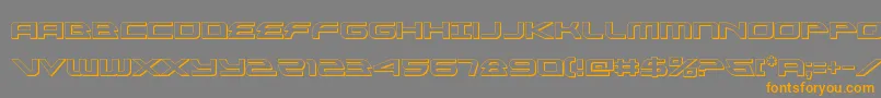 Шрифт alexisv33d – оранжевые шрифты на сером фоне