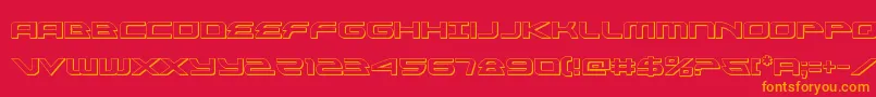 alexisv33d Font – Orange Fonts on Red Background