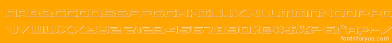 alexisv33d Font – Pink Fonts on Orange Background