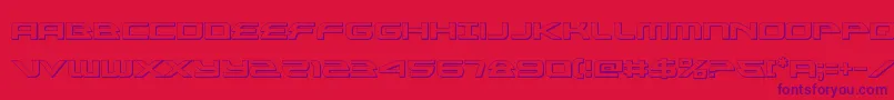 alexisv33d Font – Purple Fonts on Red Background