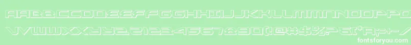 alexisv33d Font – White Fonts on Green Background