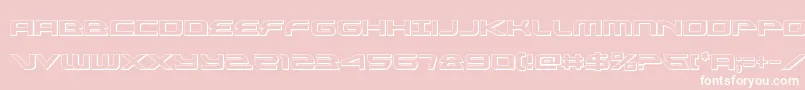 Шрифт alexisv33d – белые шрифты на розовом фоне
