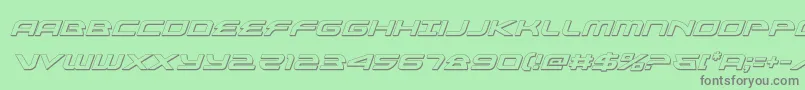 alexisv33dital Font – Gray Fonts on Green Background