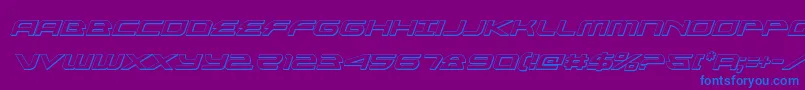 alexisv33dital Font – Blue Fonts on Purple Background