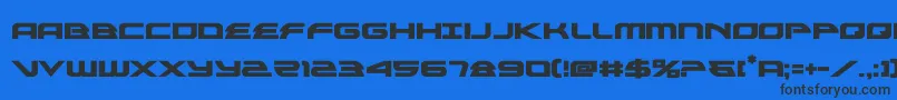 alexisv3bold Font – Black Fonts on Blue Background